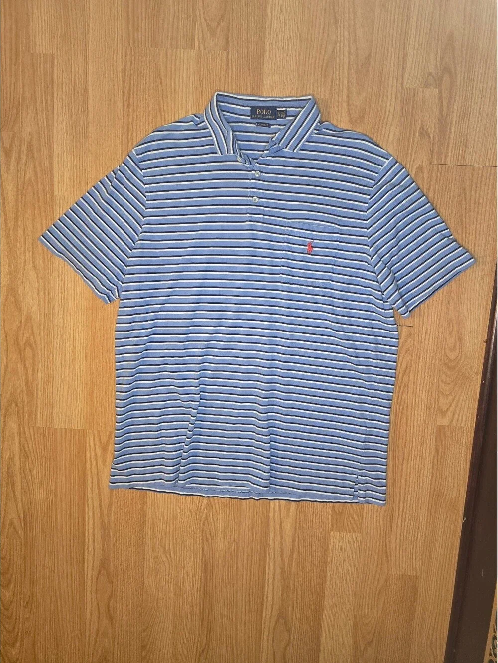 Polo Ralph Lauren Men's XL Blue Solid and Striped Polo Shirt Set